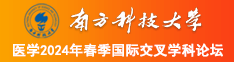 操美屄网南方科技大学医学2024年春季国际交叉学科论坛